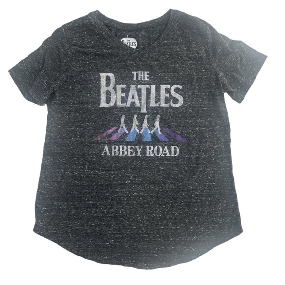 The Beatles Distressed Grapic Tee  Grey Size M - Picture 1 of 4